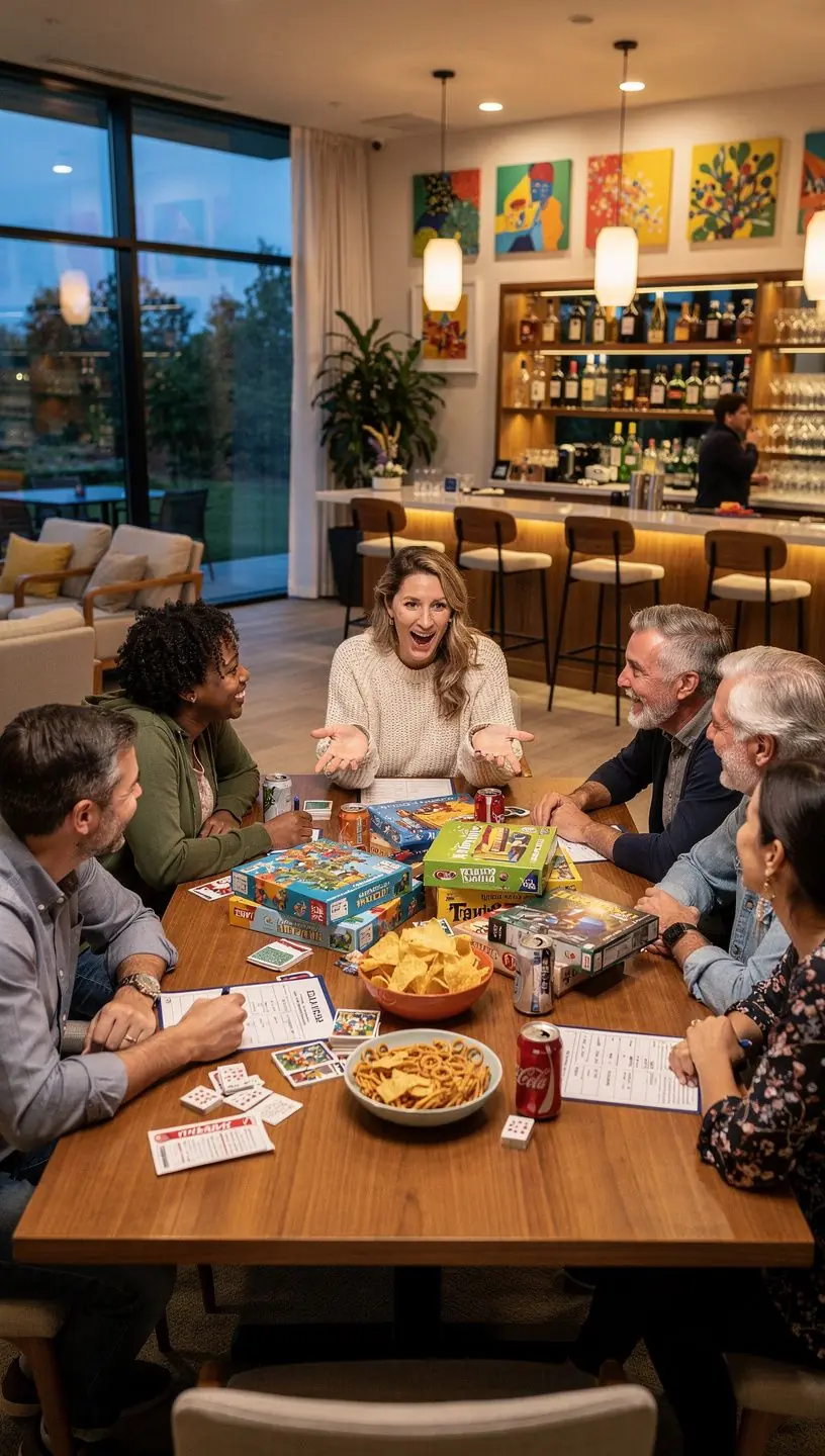 Уютная гостиная с комфортной мебелью и большим окном.