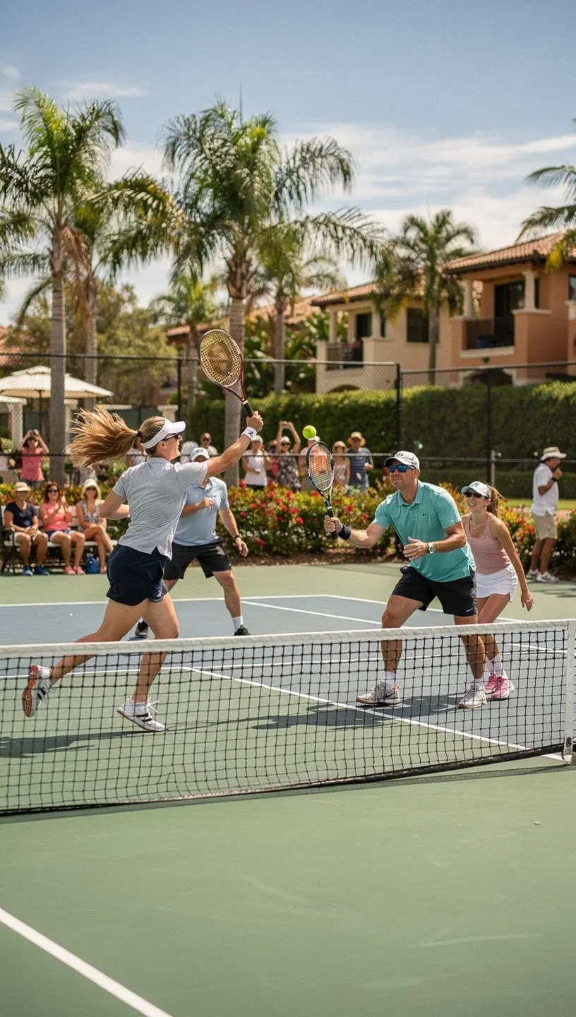 Современный дом для аренды с бассейном и зеленым двором.